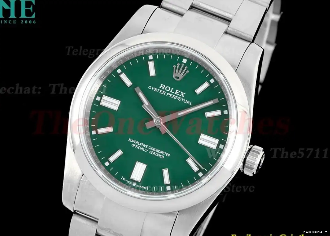 Stk KRF Oyster Perpetual A2824 SS 36mm 126000 Green SS 0624